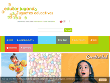 Tablet Screenshot of educarjugando.com